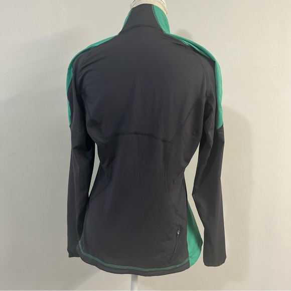 LL Bean Jacket Medium Green Performance Stretch Full Zip 286686 Wicking - Picture 6 of 8